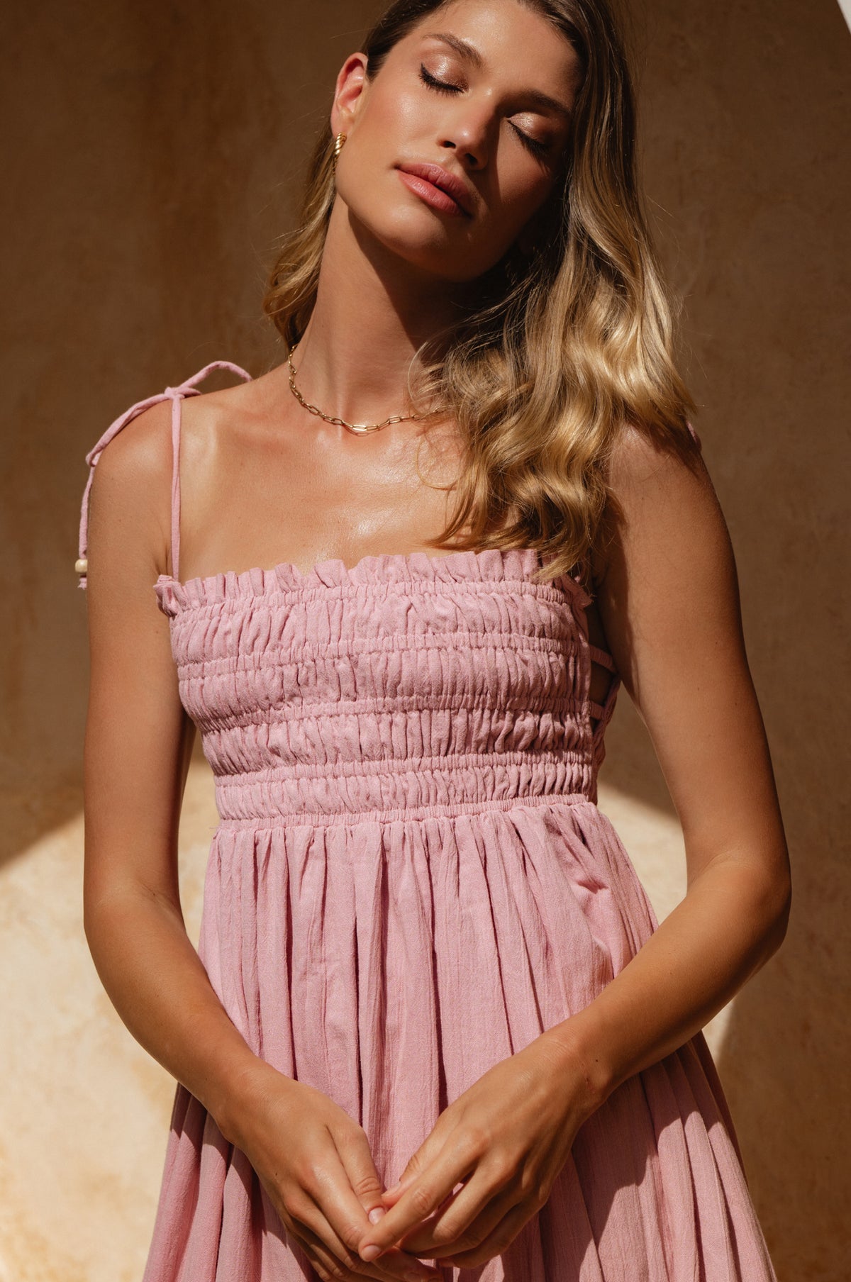 Luela Linen Maxi Dress