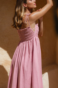 Luela Linen Maxi Dress