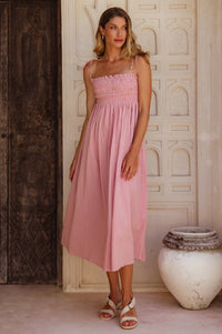 Luela Linen Maxi Dress