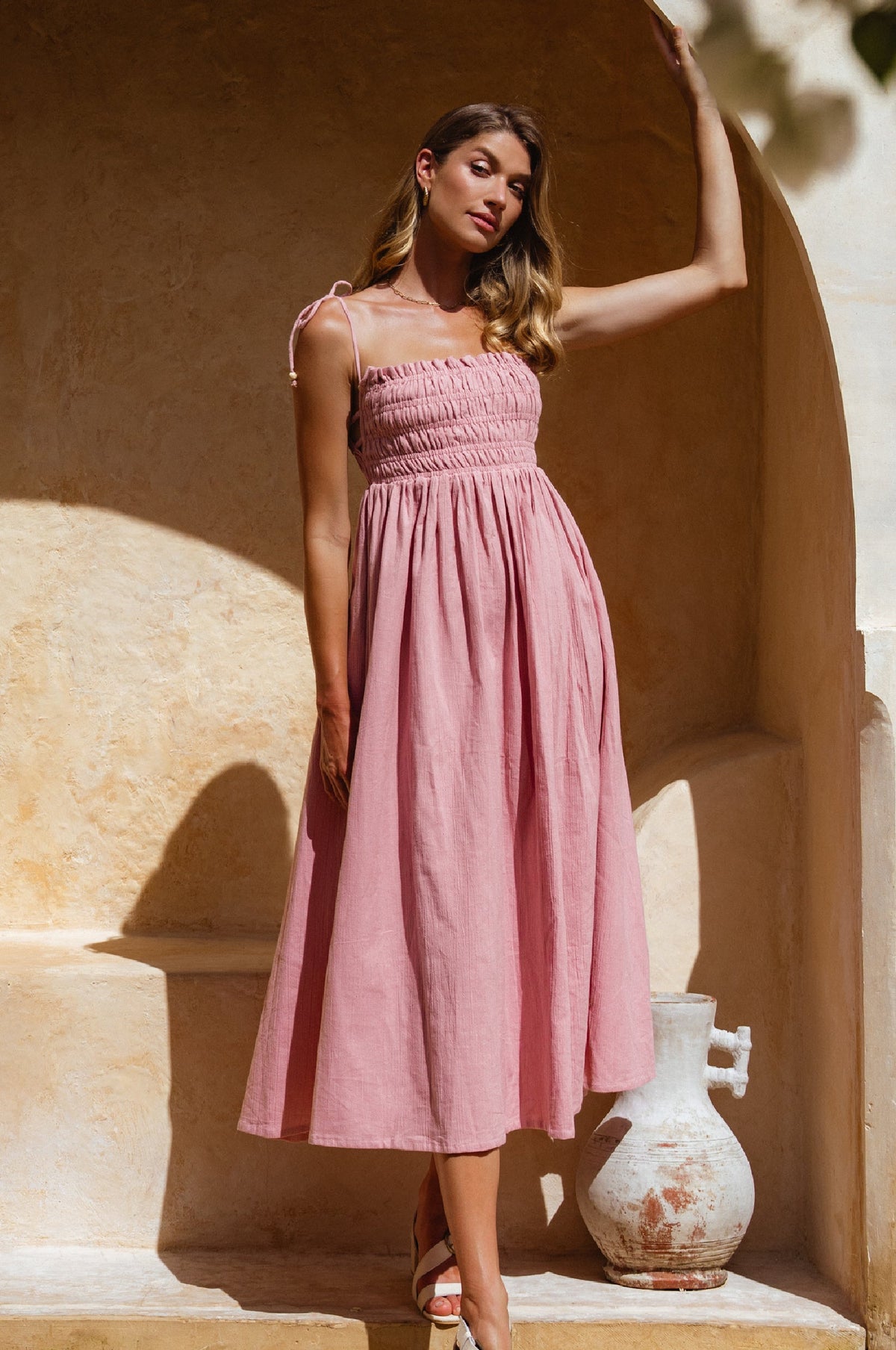 Luela Linen Maxi Dress