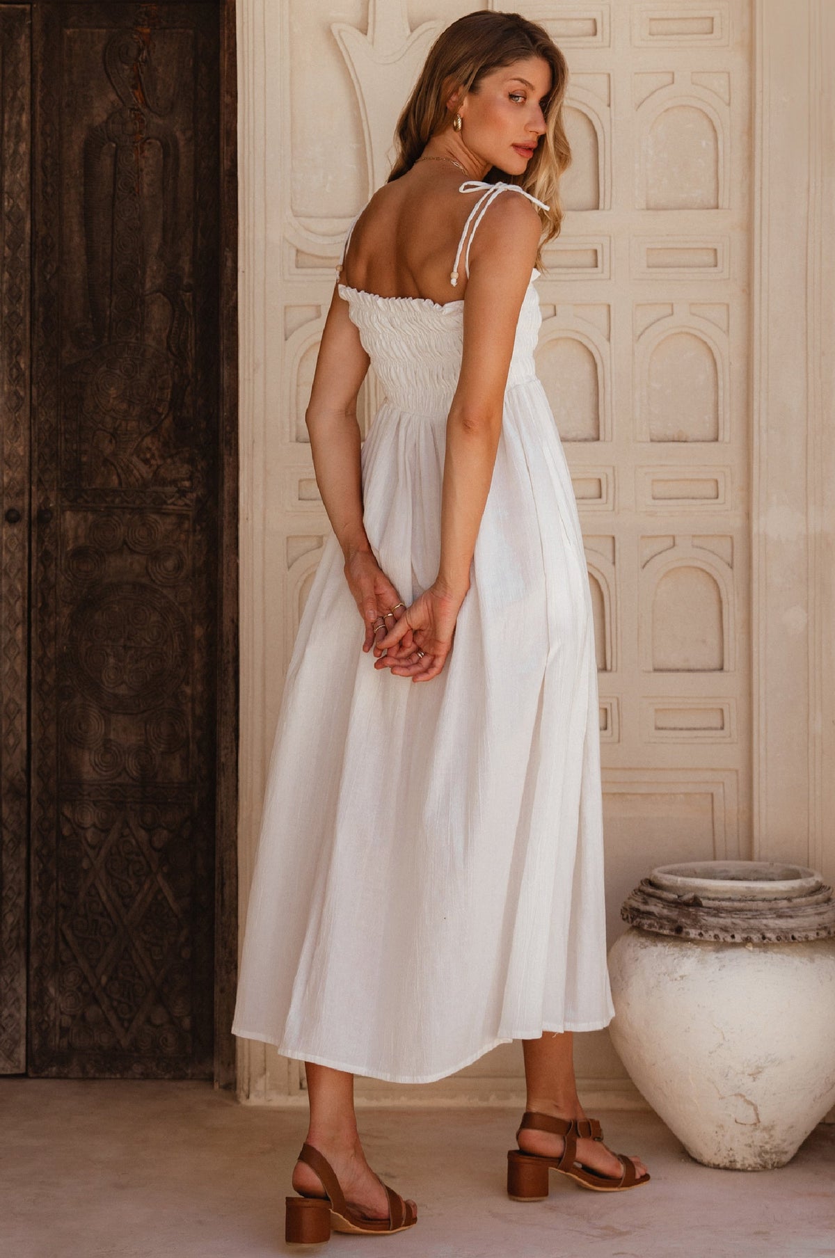 Luela Linen Maxi Dress