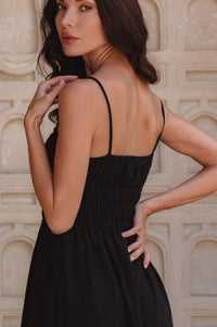 Eleanore Handcrafted Linen Midi Summer Dress