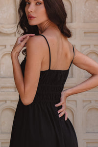 Eleanore Handcrafted Linen Midi Summer Dress