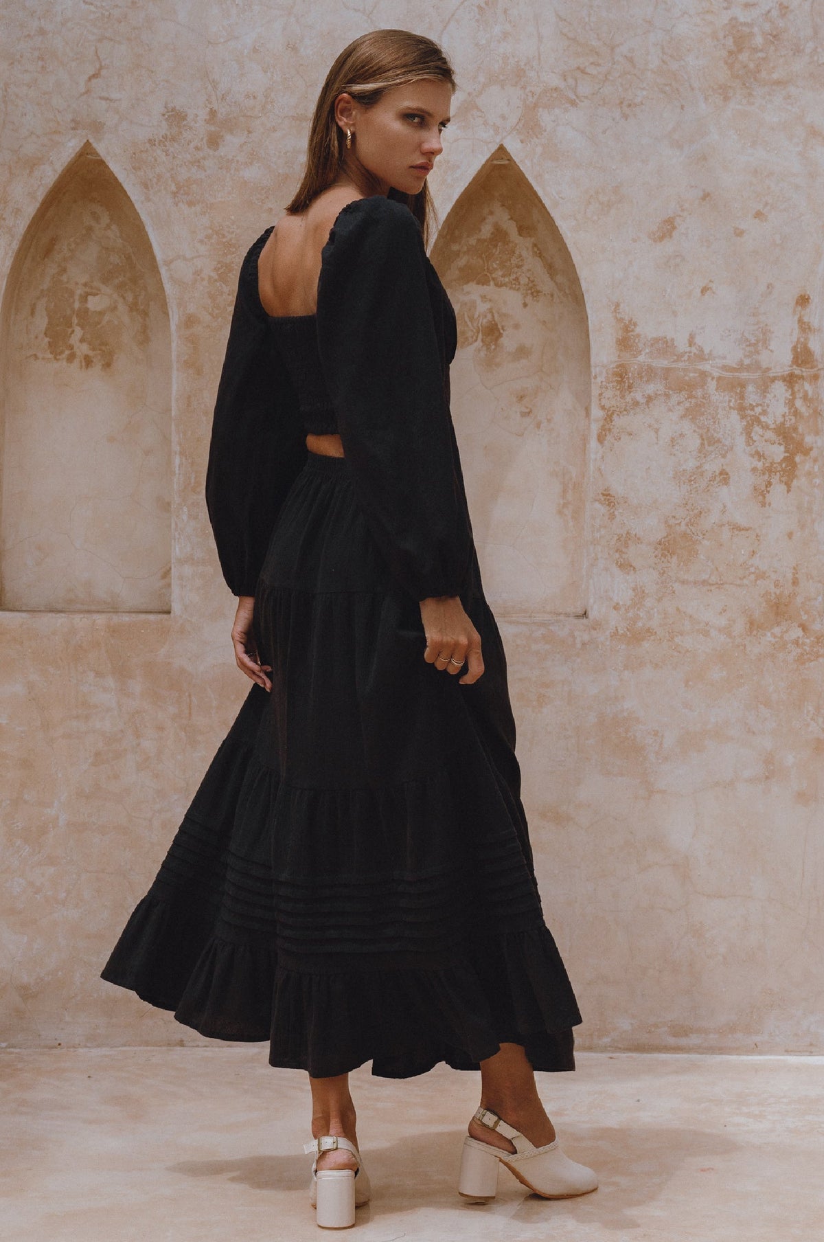 Mumbai Maxi Linen Skirt