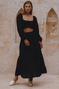 Mumbai Maxi Linen Skirt