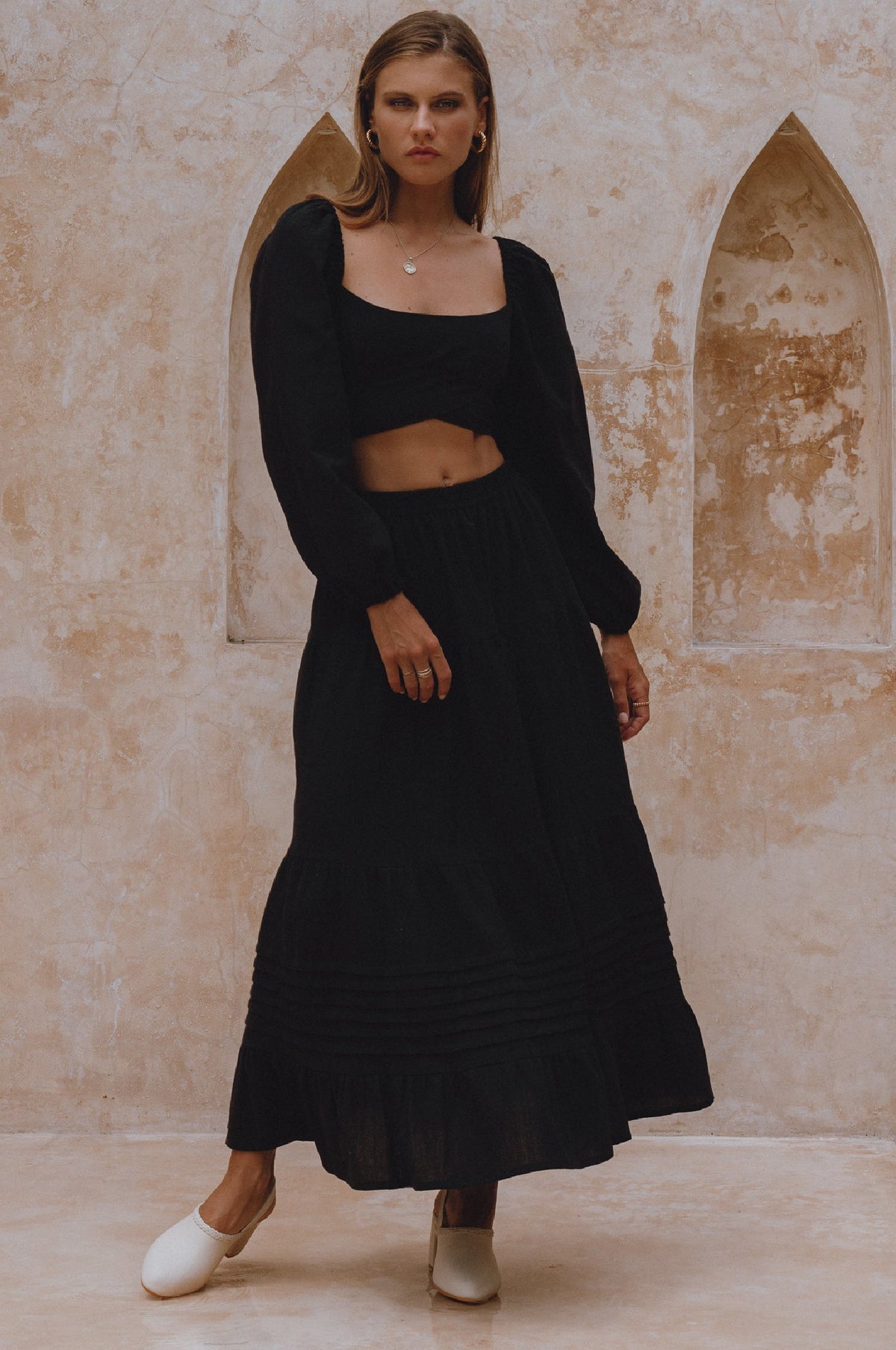 Mumbai Maxi Linen Skirt
