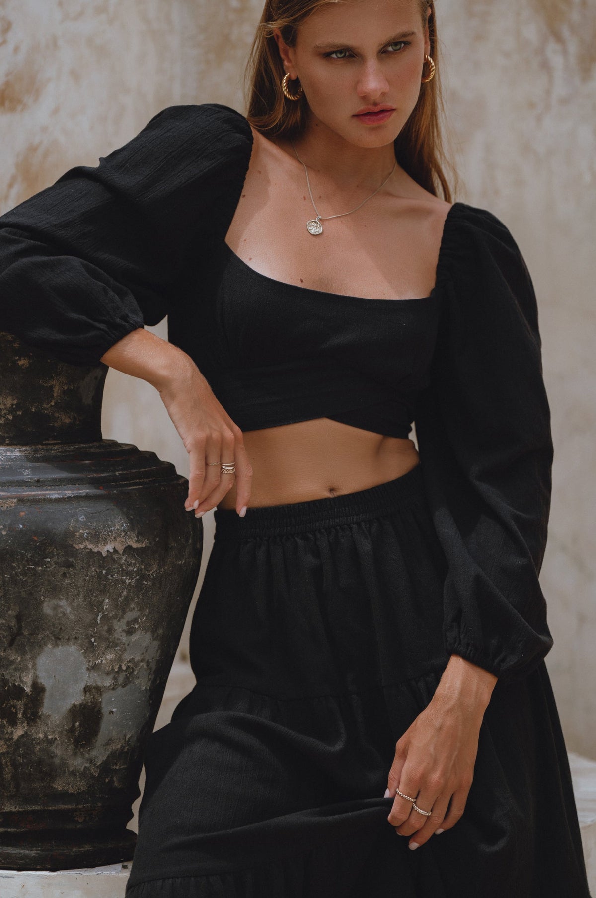 Mumbai Maxi Linen Skirt