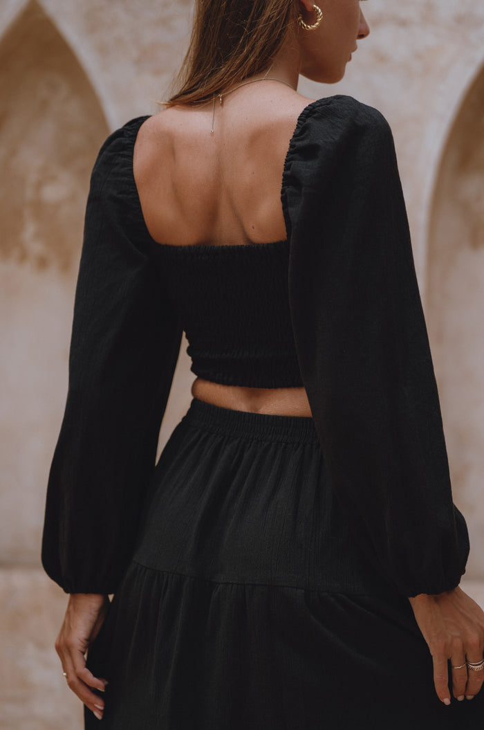 Mumbai Maxi Linen Skirt