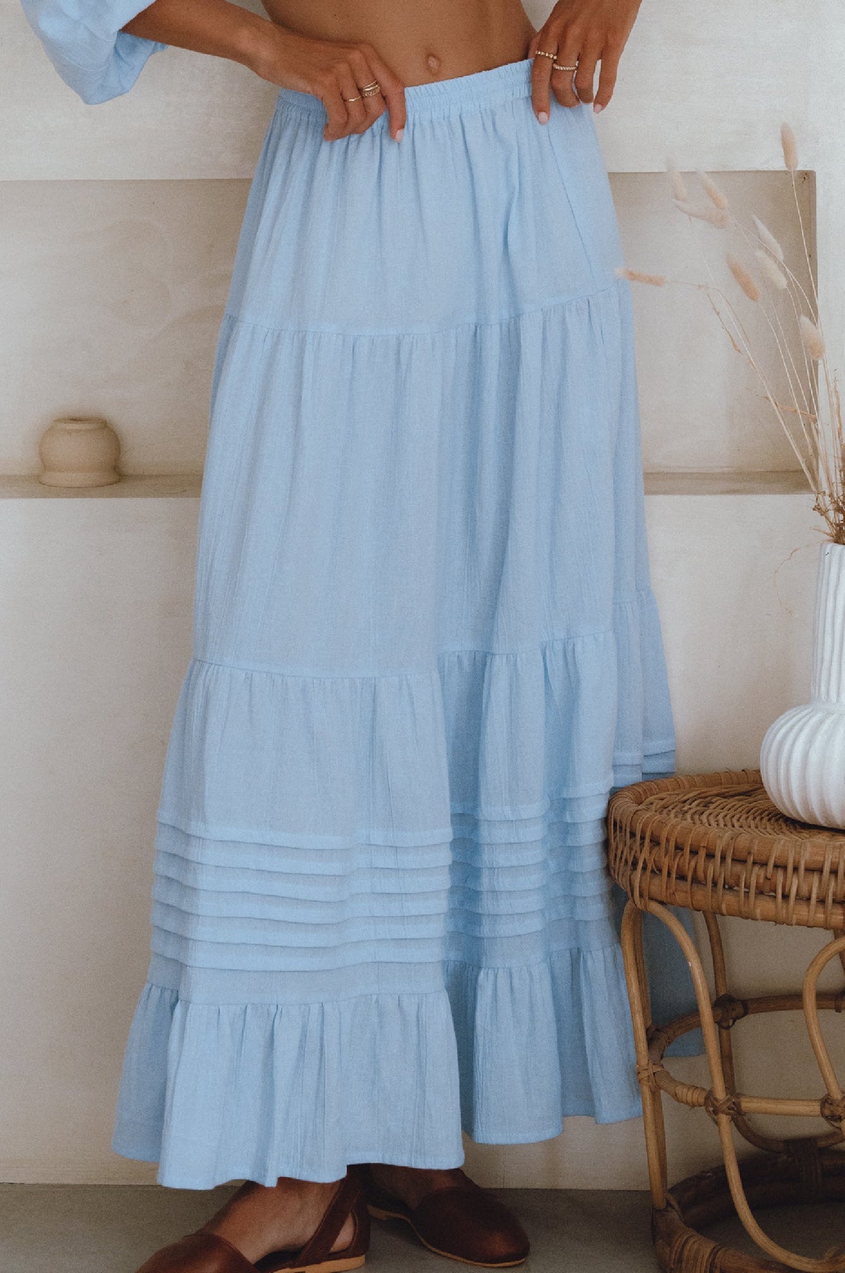 Mumbai Maxi Linen Skirt