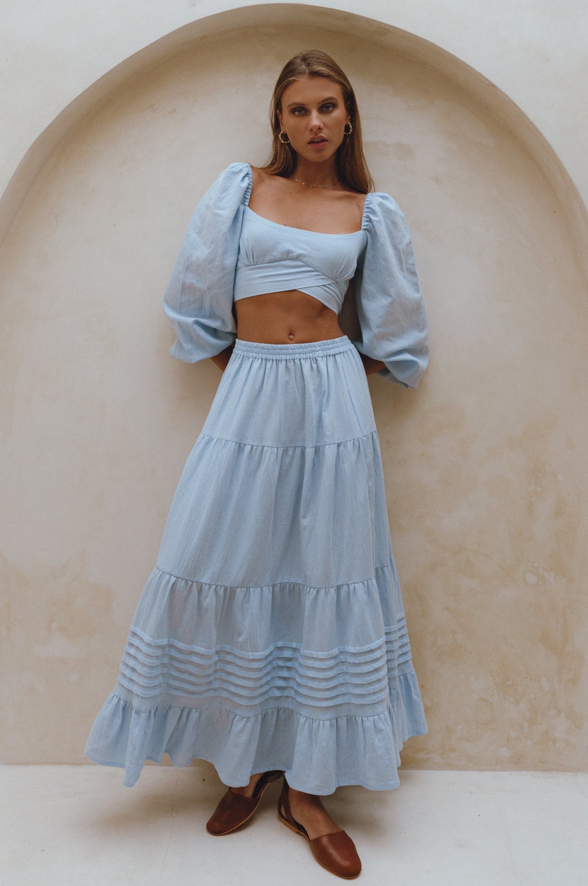 Mumbai Maxi Linen Skirt