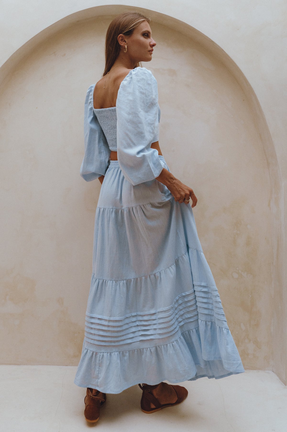 Mumbai Maxi Linen Skirt
