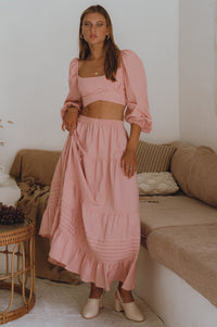 Mumbai Maxi Linen Skirt
