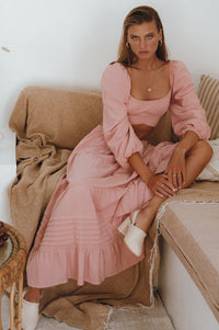 Mumbai Maxi Linen Skirt