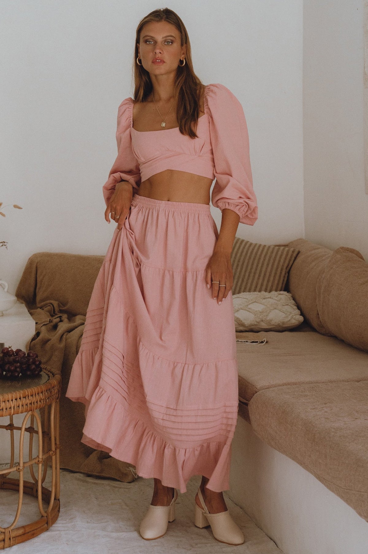 Mumbai Maxi Linen Skirt