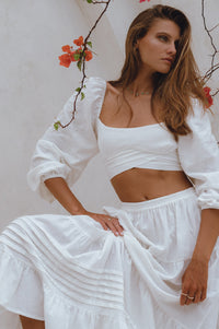 Mumbai Maxi Linen Skirt