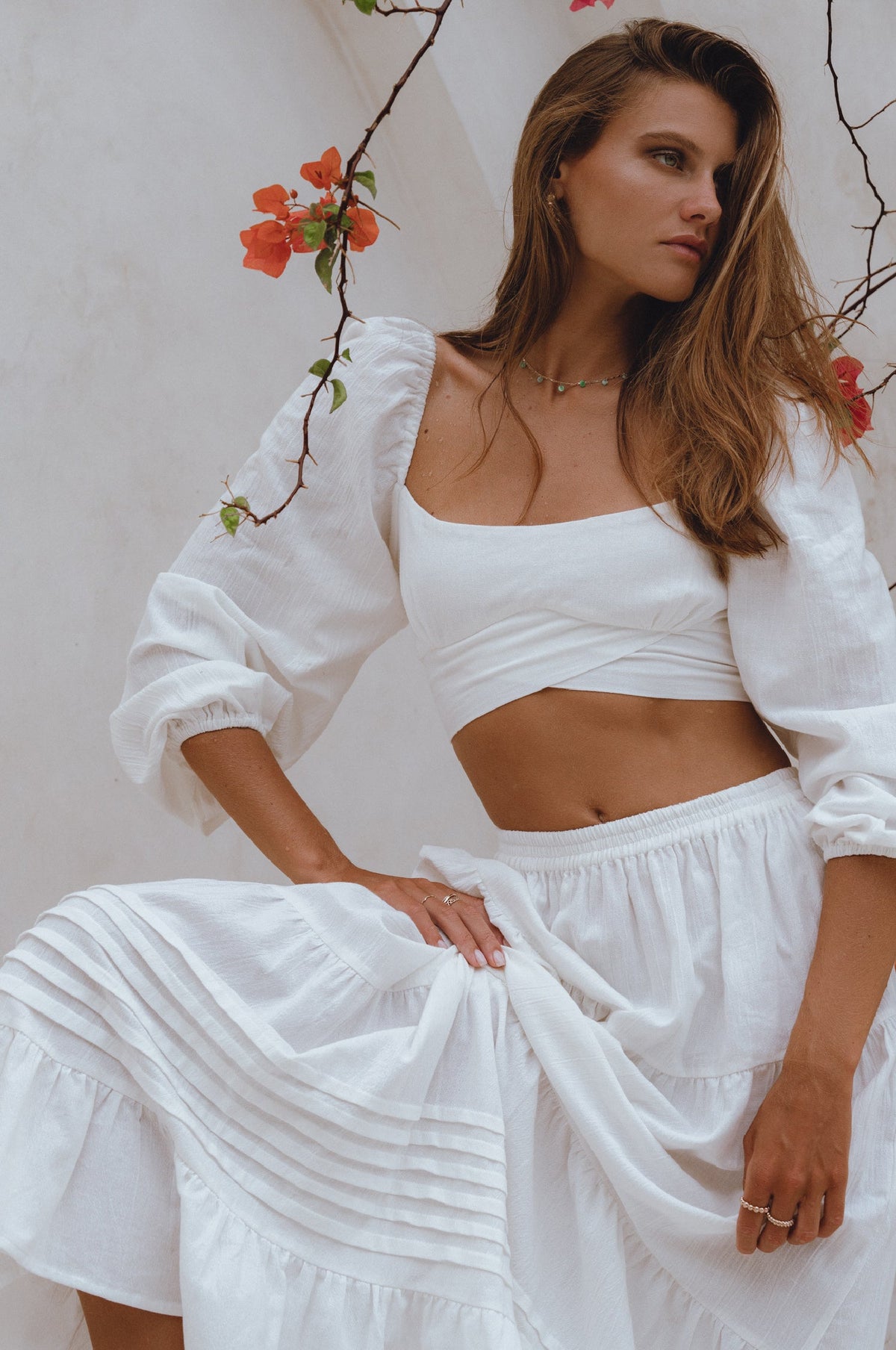 Mumbai Maxi Linen Skirt