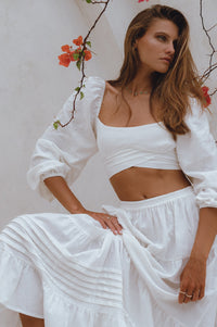 Mumbai Maxi Linen Skirt