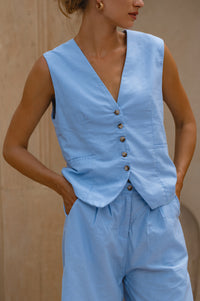 Paige Linen Vest