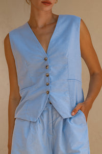 Paige Linen Vest