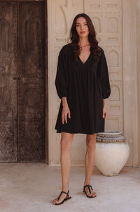Palmira Handcrafted Linen Mini Dress