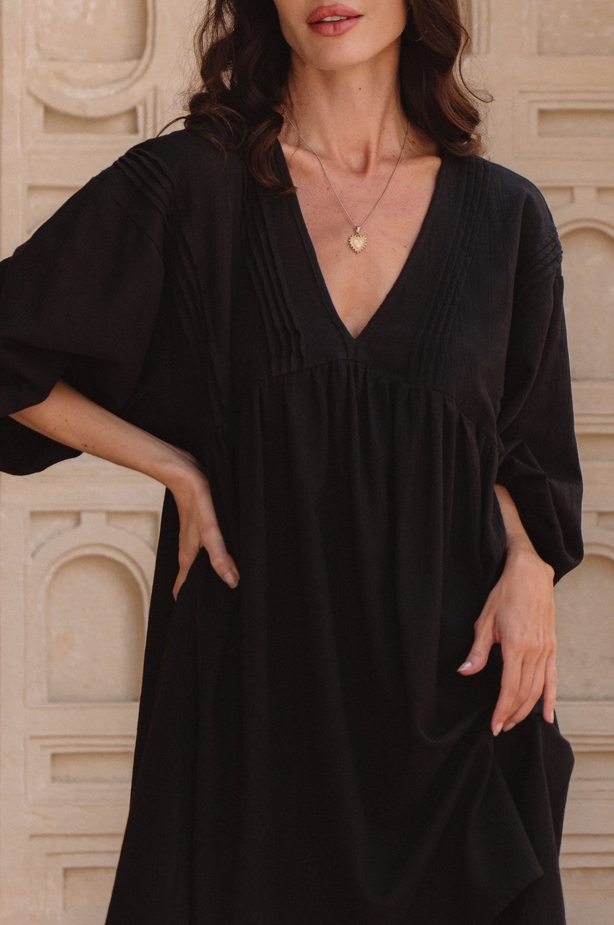 Palmira Handcrafted Linen Mini Dress