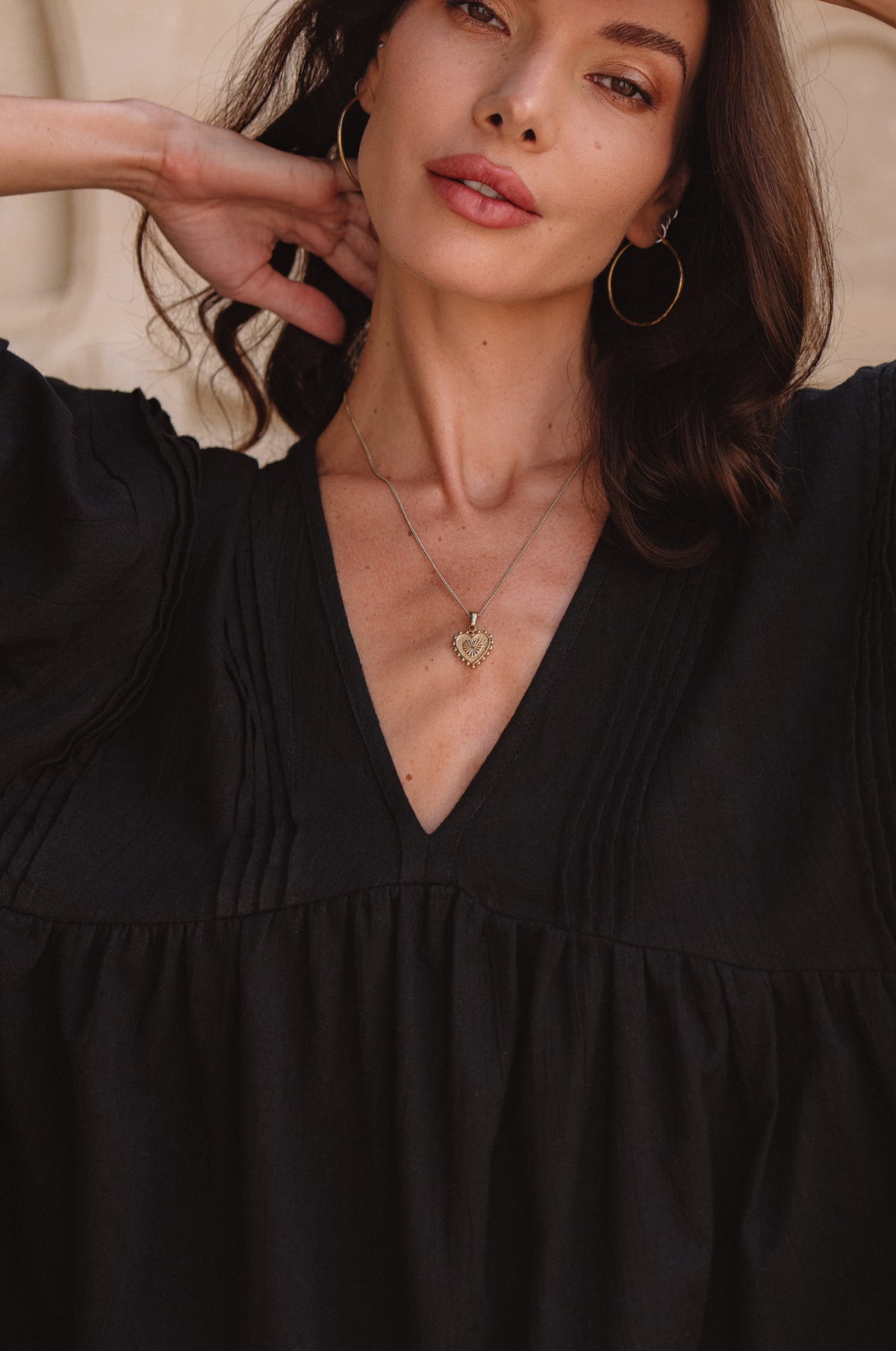 Palmira Handcrafted Linen Mini Dress