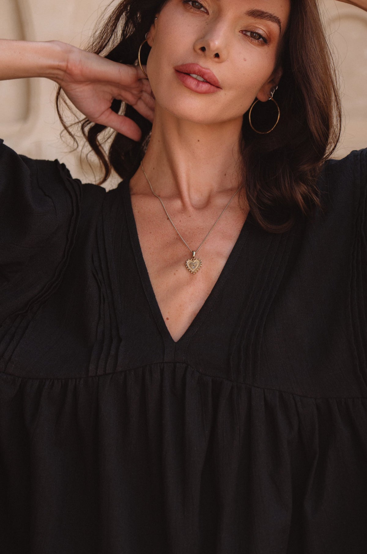 Palmira Handcrafted Linen Mini Dress