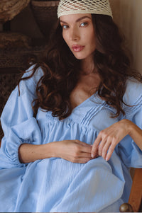 Palmira Handcrafted Linen Mini Dress