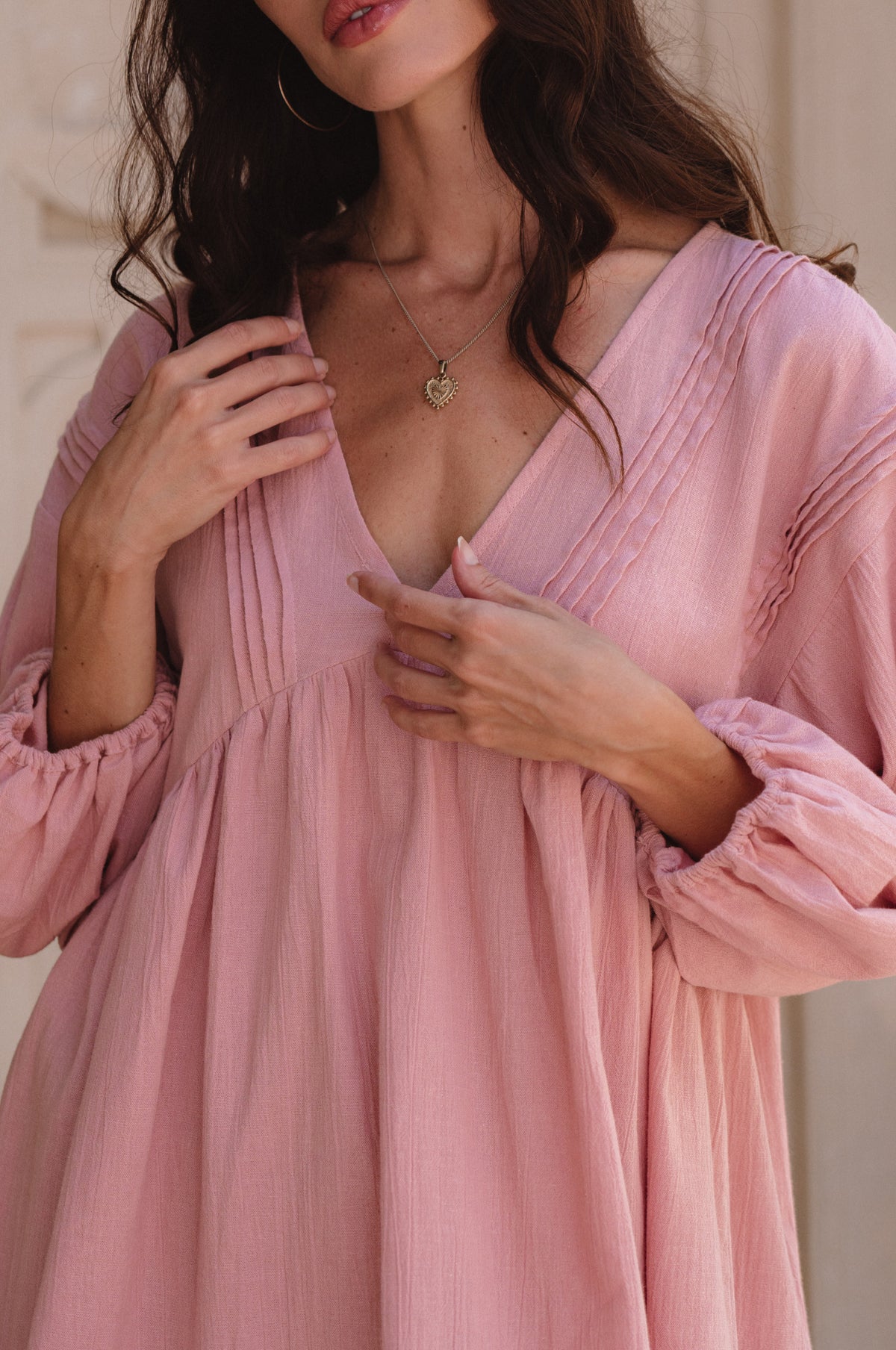 Palmira Handcrafted Linen Mini Dress