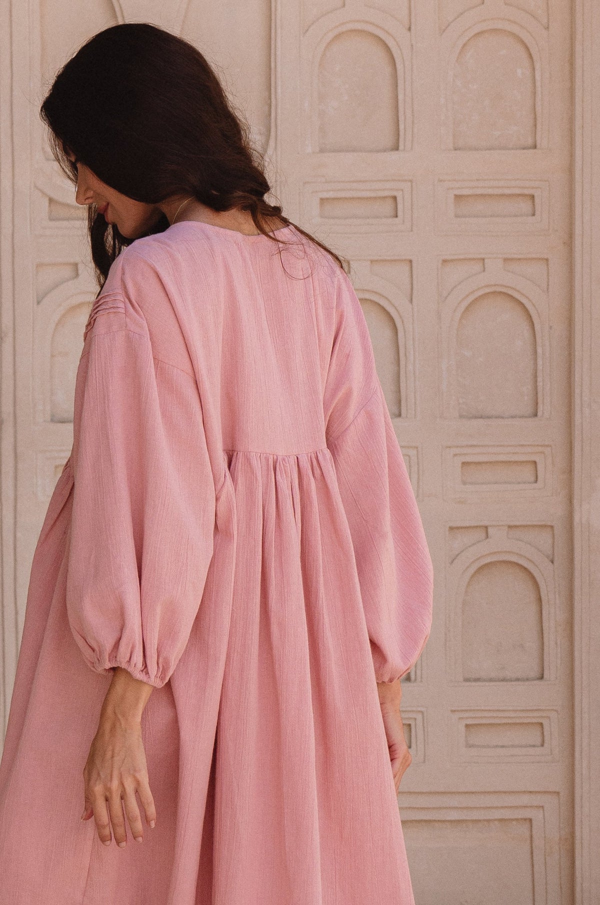 Palmira Handcrafted Linen Mini Dress