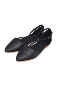 Paula Pointy Leather Flats (Sz. 9 & 9.5)