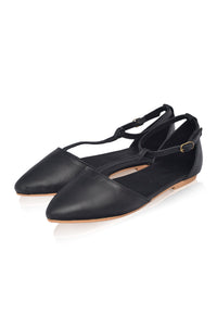 Paula Pointy Leather Flats (Sz. 9 & 9.5)
