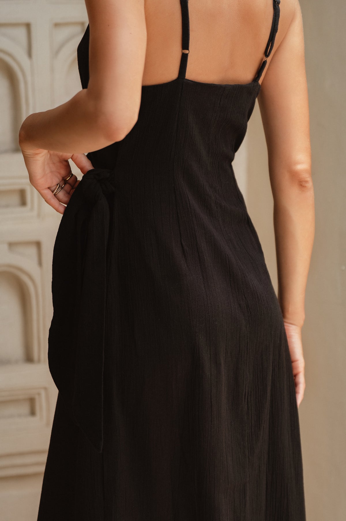 Seville Linen Wrap Dress (Sale)