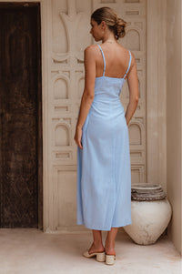 Seville Linen Wrap Dress (Sale)