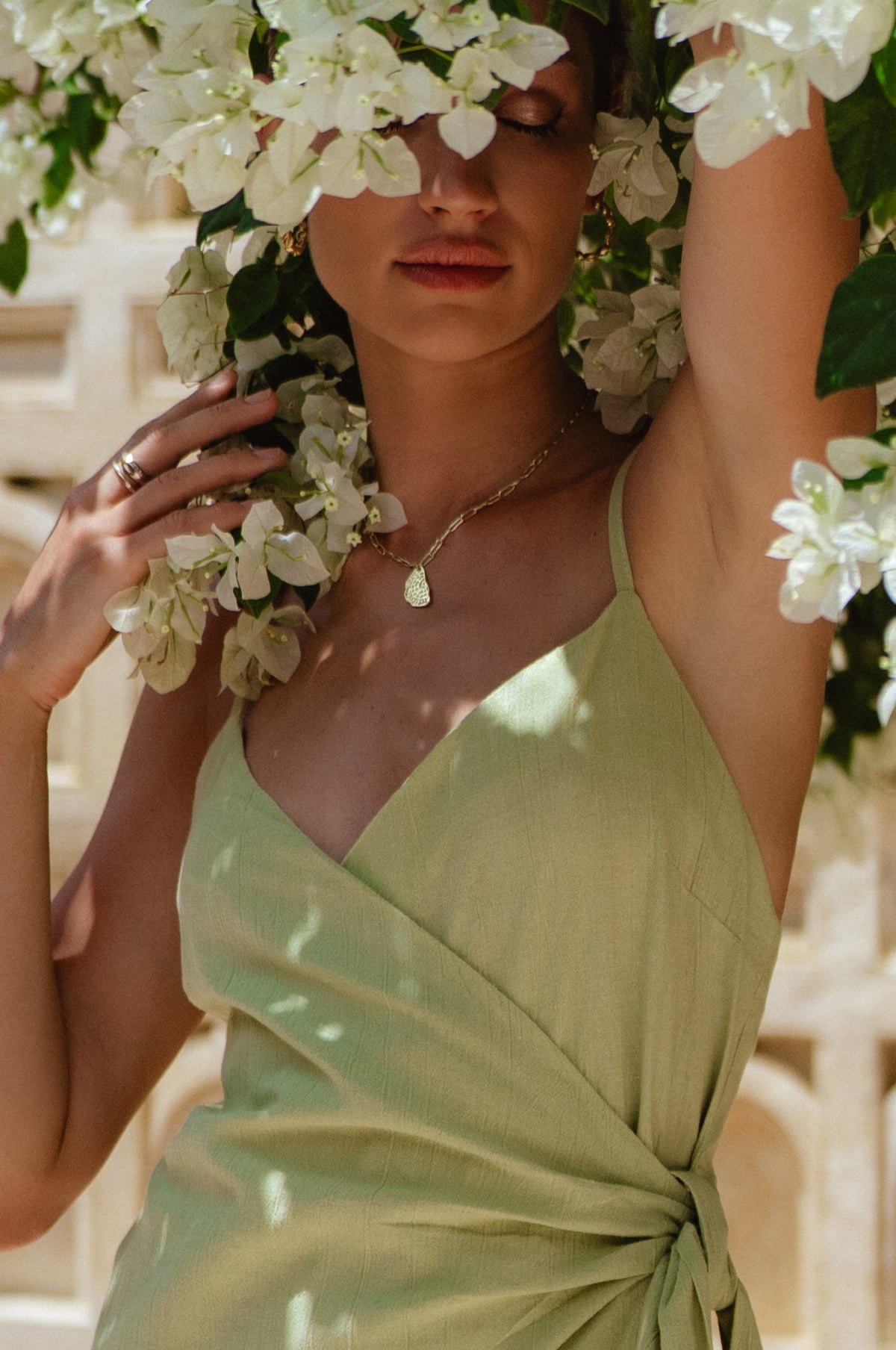 Seville Linen Wrap Dress (Sale)