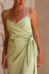 Seville Linen Wrap Dress (Sale)