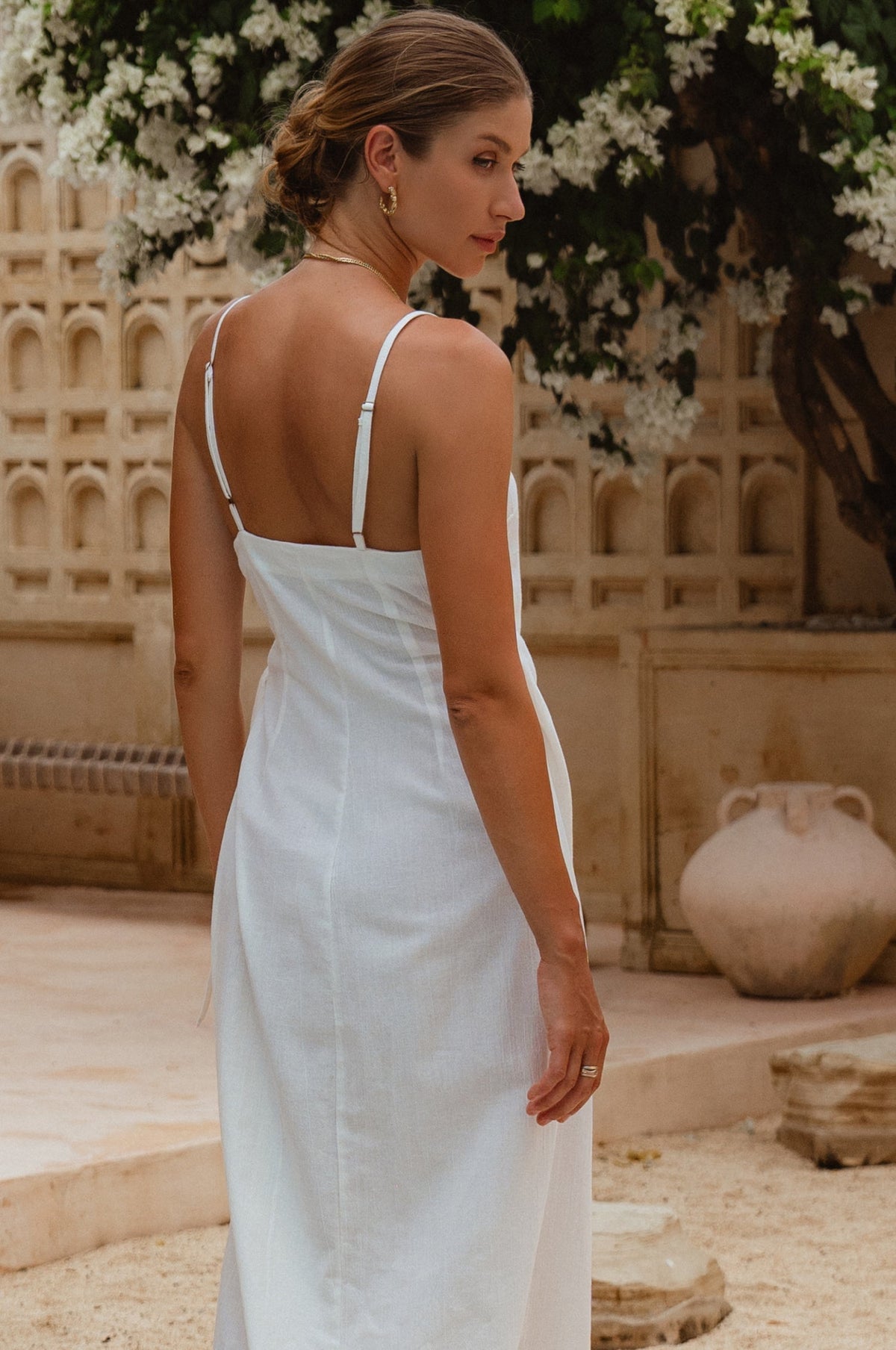 Seville Linen Wrap Dress (Sale)