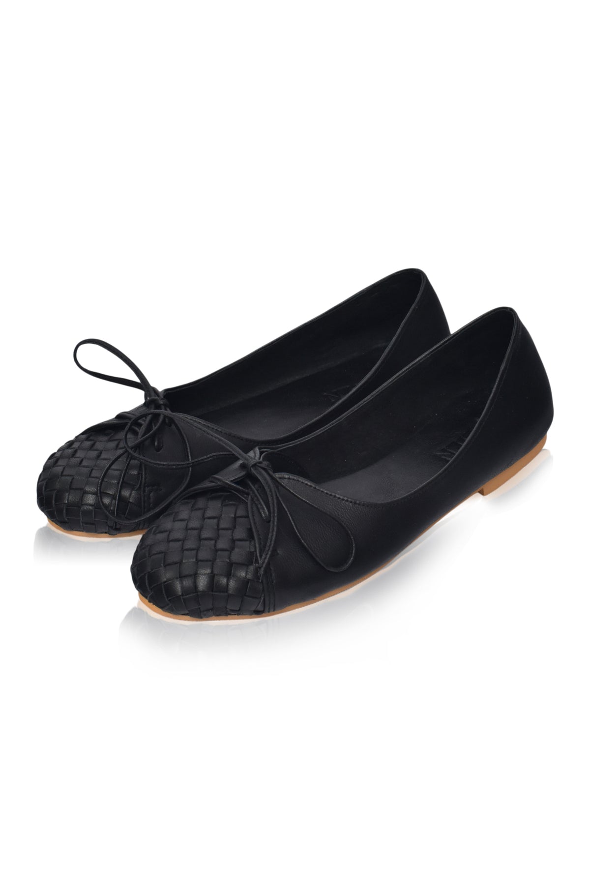 Alexandra Woven Leather Flats