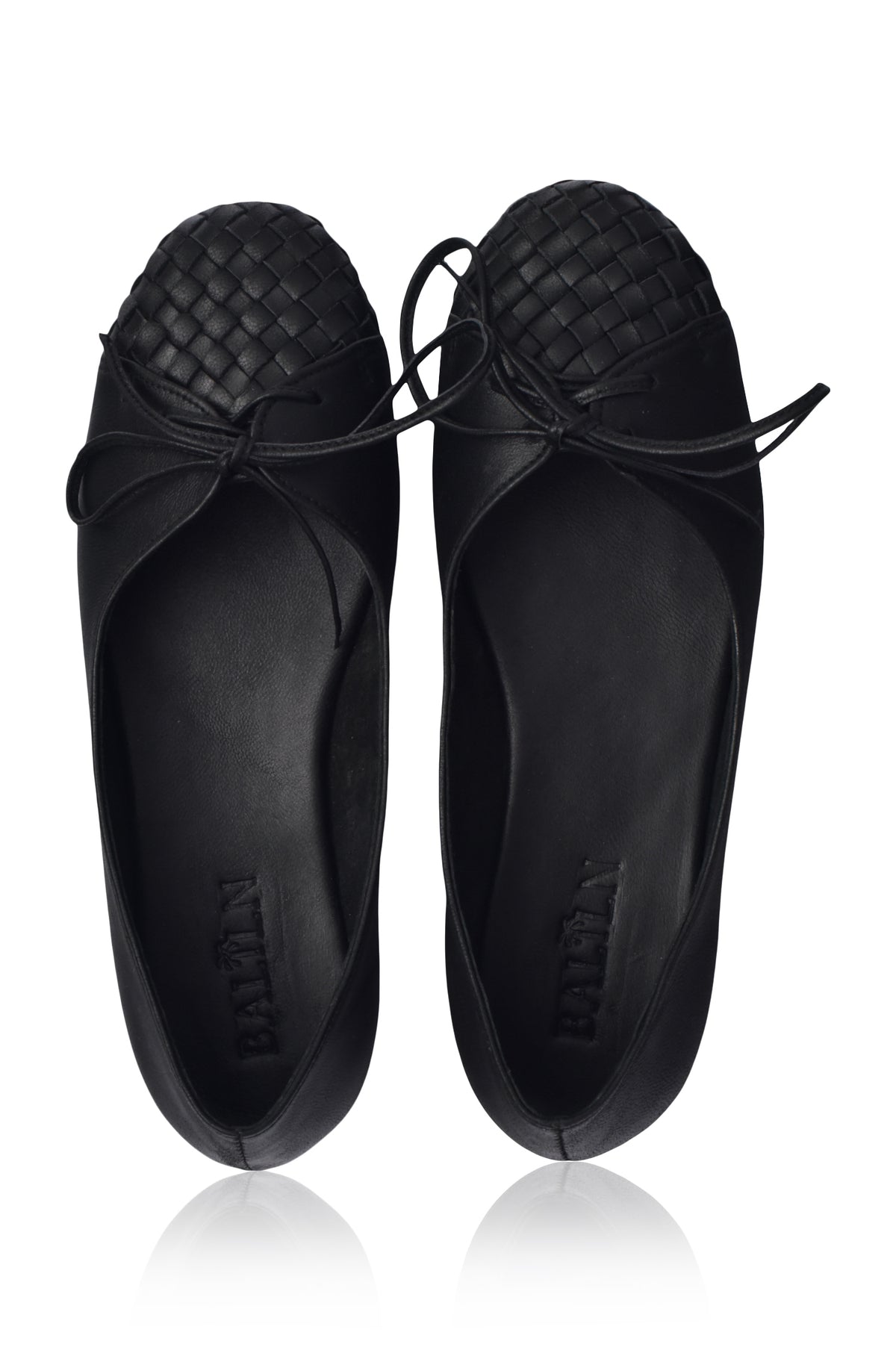 Alexandra Woven Leather Flats