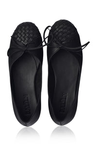 Alexandra Woven Leather Flats