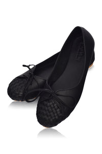 Alexandra Woven Leather Flats