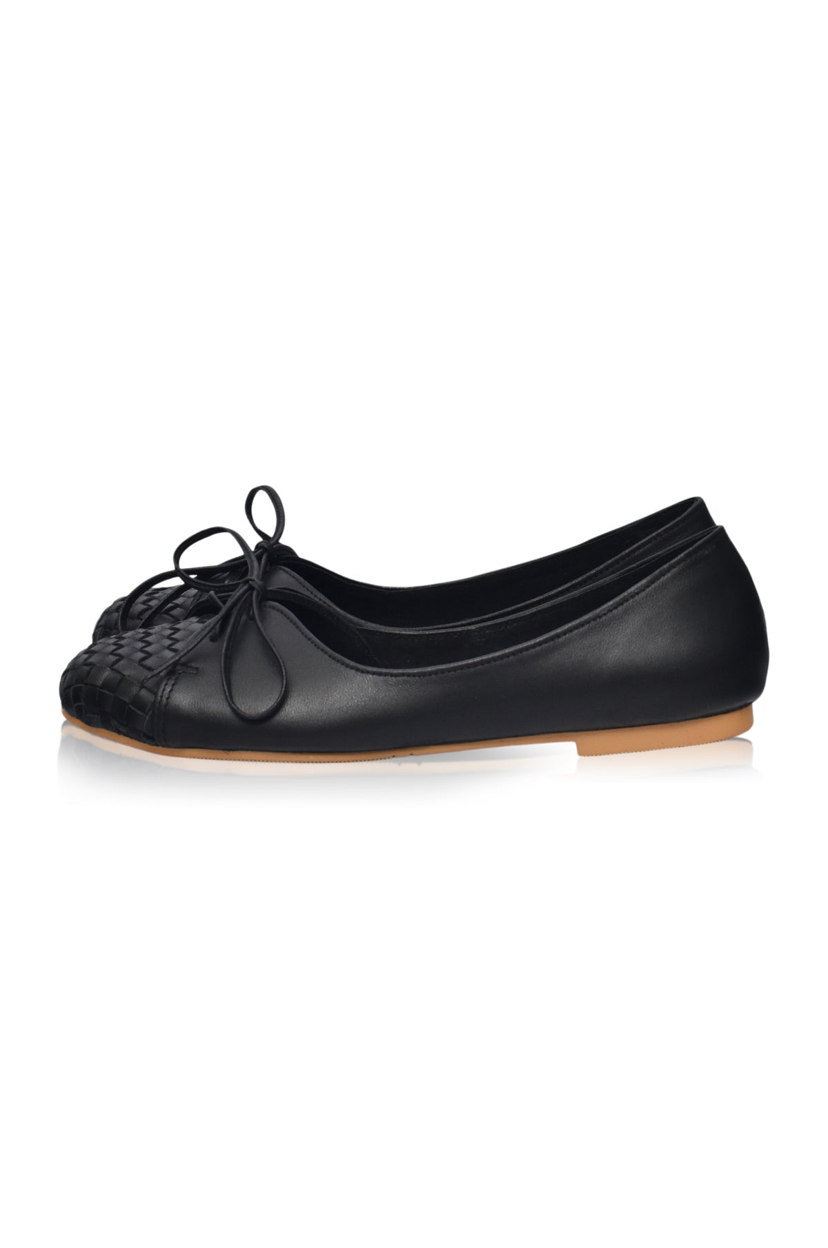 Alexandra Woven Leather Flats