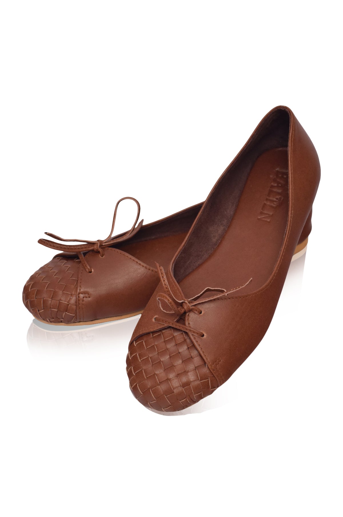 Alexandra Woven Leather Flats