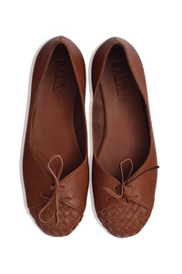 Alexandra Woven Leather Flats