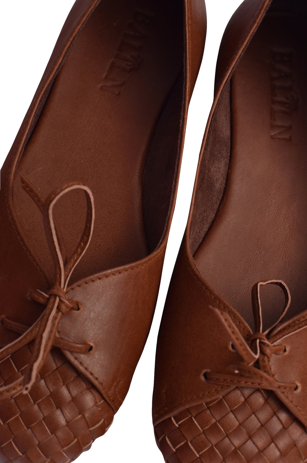 Alexandra Woven Leather Flats