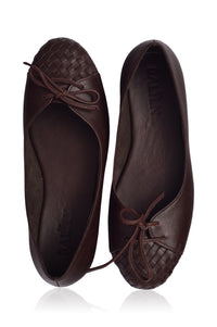 Alexandra Woven Leather Flats