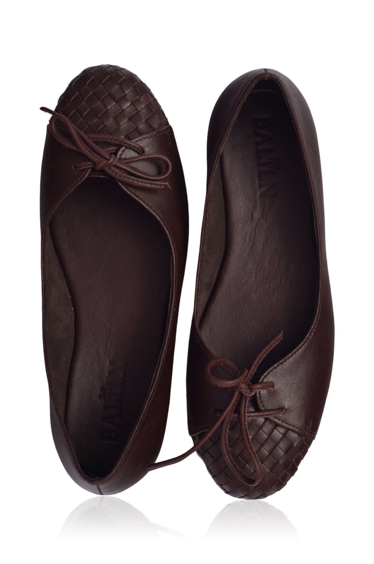Alexandra Woven Leather Flats