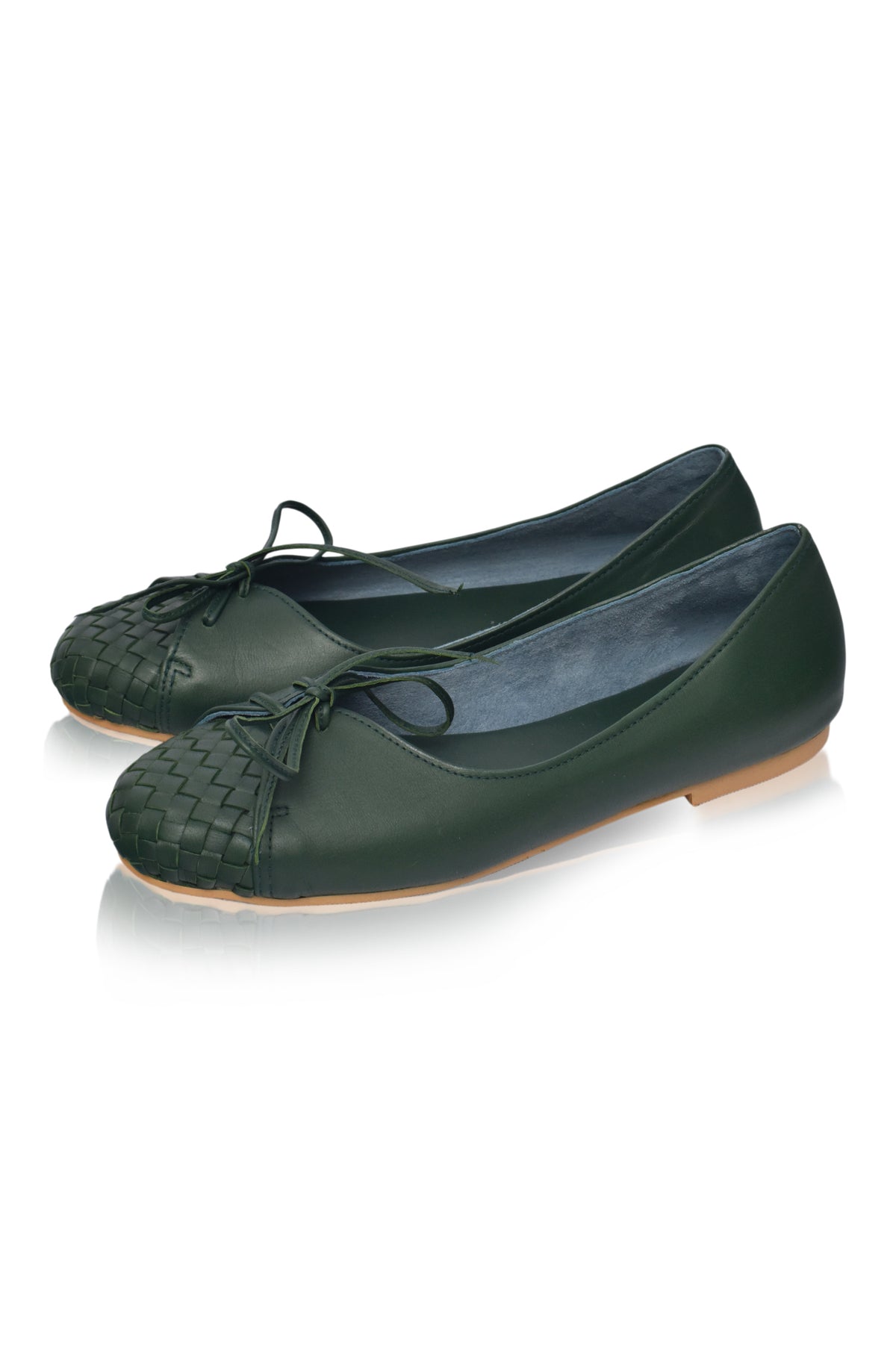 Alexandra Woven Leather Flats