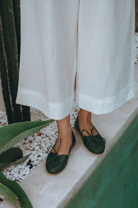 Alexandra Woven Leather Flats