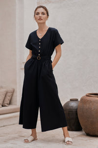 Evora Linen Jumpsuit (Sale)